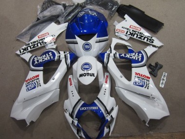 Suzuki GSXR 1000 K7 2007-2008 - Branco Azul Lucky Strike Vermelho Motul