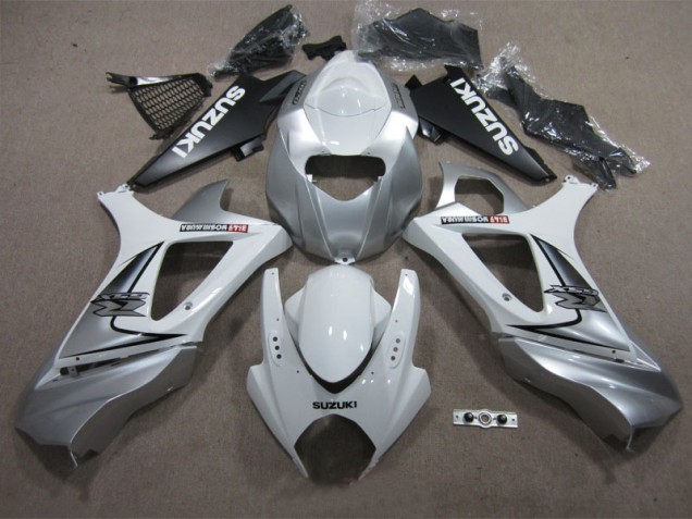 Suzuki GSXR 1000 K7 2007-2008 - Branco Prata Suzuki GSXR 1000 K7 2007-2008 - Branco Prata