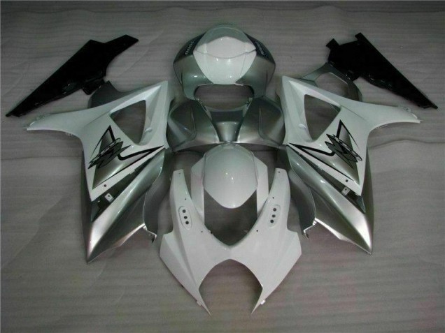 Suzuki GSXR 1000 K7 2007-2008 - Prata Branco