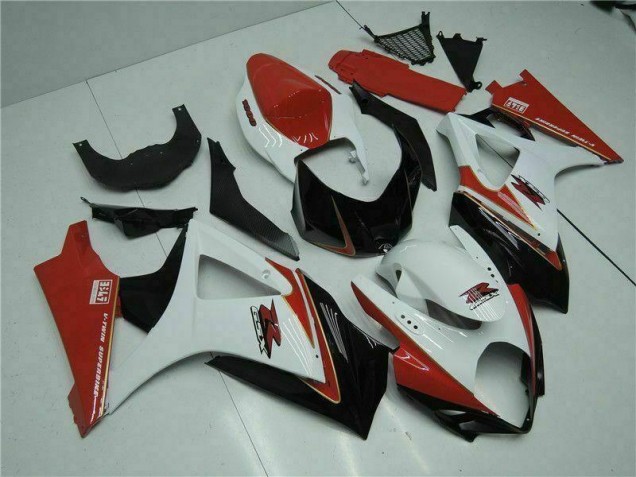 Suzuki GSXR 1000 K7 2007-2008 - Vermelho Branco Suzuki GSXR 1000 K7 2007-2008 - Vermelho Branco