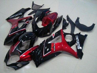 Suzuki GSXR 1000 K7 2007-2008 - Vermelho Preto