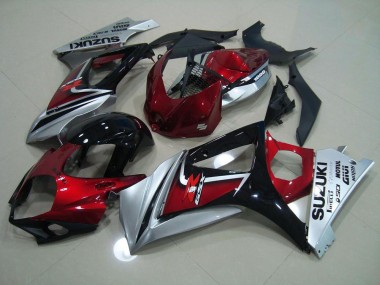 Suzuki GSXR 1000 K7 2007-2008 - Vermelho Preto Prata