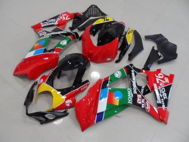 Suzuki GSXR 1000 K7 2007-2008 - Vermelho & Verde