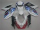 Suzuki GSXR 1000 K9 2009-2016 - Branco Azul Suzuki GSXR 1000 K9 2009-2016 - Branco Azul