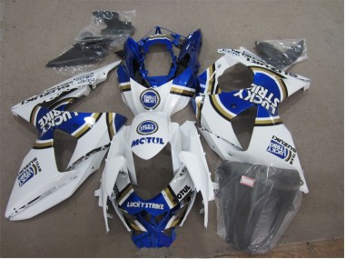 Suzuki GSXR 1000 K9 2009-2016 - Branco Lucky Strike Azul Motul