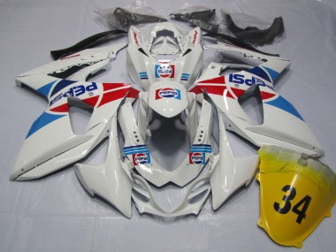Suzuki GSXR 1000 K9 2009-2016 - Branco Pepsi 34