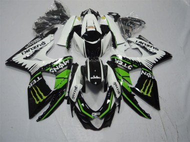 Suzuki GSXR 1000 K9 2009-2016 - Preto Branco Verde Monster Pizzoli