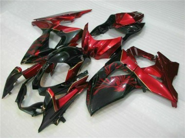 Suzuki GSXR 1000 K9 2009-2016 - Vermelho Chama Preto