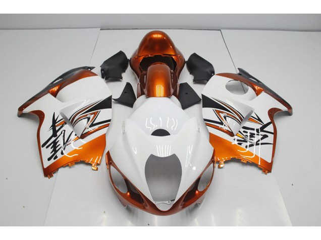 Suzuki GSXR 1300 Hayabusa 1996-2007 - Branco Laranja