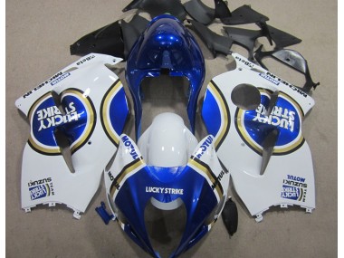 Suzuki GSXR 1300 Hayabusa 1996-2007 - Branco Lucky Strike Azul Motul