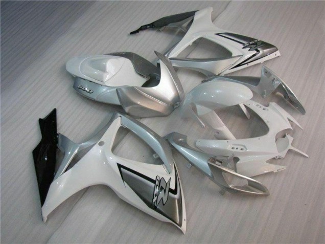 Suzuki GSXR 600 / 750 K6 2006-2007 - Branco Prata Suzuki GSXR 600 / 750 K6 2006-2007 - Branco Prata