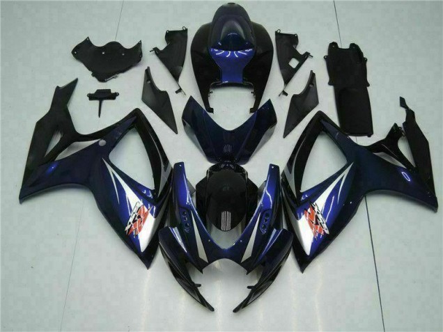 Suzuki GSXR 600 / 750 K6 2006-2007 - Preto Azul Suzuki GSXR 600 / 750 K6 2006-2007 - Preto Azul