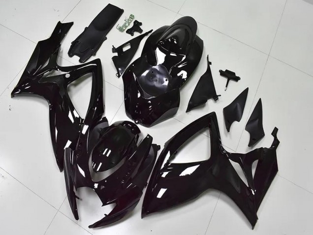 Suzuki GSXR 600 / 750 K6 2006-2007 - Preto Brilhante Suzuki GSXR 600 / 750 K6 2006-2007 - Preto Brilhante