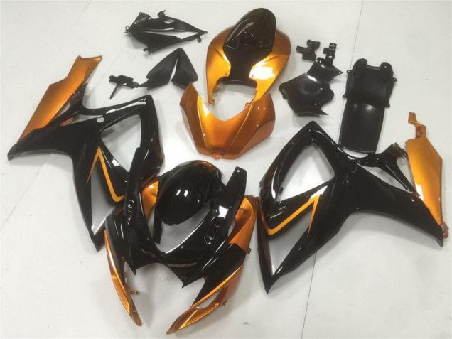 Suzuki GSXR 600 / 750 K6 2006-2007 - Preto Laranja Suzuki GSXR 600 / 750 K6 2006-2007 - Preto Laranja