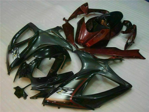 Suzuki GSXR 600 / 750 K6 2006-2007 - Preto Vermelho Suzuki GSXR 600 / 750 K6 2006-2007 - Preto Vermelho