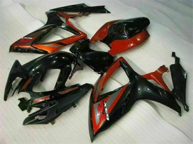 Suzuki GSXR 600 / 750 K6 2006-2007 - Preto Vermelho