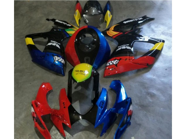 Suzuki GSXR 600 / 750 K6 2006-2007 - Vermelho Azul Suzuki GSXR 600 / 750 K6 2006-2007 - Vermelho Azul