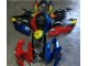 Suzuki GSXR 600 / 750 K6 2006-2007 - Vermelho Azul Suzuki GSXR 600 / 750 K6 2006-2007 - Vermelho Azul