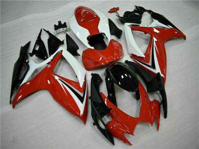 Suzuki GSXR 600 / 750 K6 2006-2007 - Vermelho Branco Suzuki GSXR 600 / 750 K6 2006-2007 - Vermelho Branco