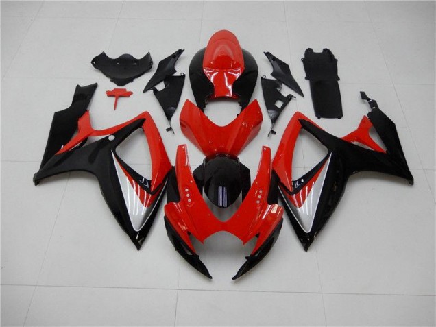 Suzuki GSXR 600 / 750 K6 2006-2007 - Vermelho Preto Suzuki GSXR 600 / 750 K6 2006-2007 - Vermelho Preto