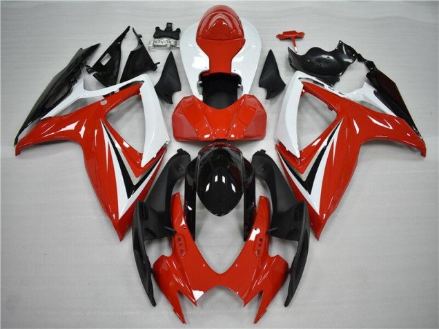 Suzuki GSXR 600 / 750 K6 2006-2007 - Vermelho Preto Suzuki GSXR 600 / 750 K6 2006-2007 - Vermelho Preto
