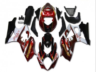 Suzuki GSXR 600 / 750 K8 2008-2010 - Vermelho Branco Preto