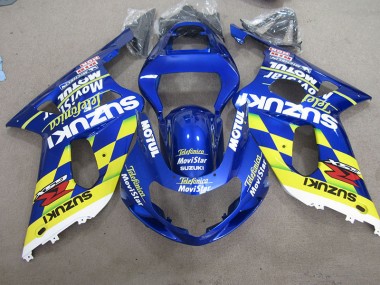 Suzuki GSXR 600 K1 K2 K3 2001-2003 - Azul Amarelo Telefumia Movistar