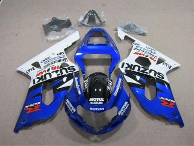 Suzuki GSXR 600 K1 K2 K3 2001-2003 - Azul Branco Motul