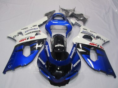 Suzuki GSXR 600 K1 K2 K3 2001-2003 - Azul Branco Motul