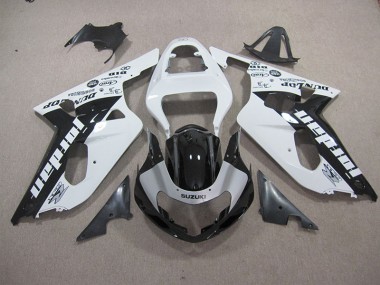 Suzuki GSXR 600 K1 K2 K3 2001-2003 - Branco Preto