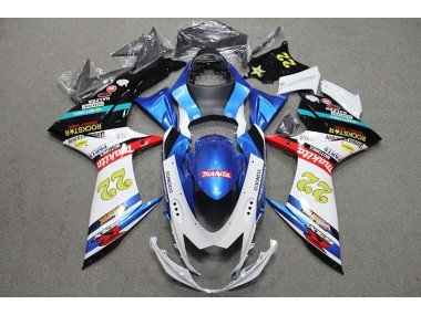 Suzuki GSXR 600 K11 2011-2021 - Azul Branco Vermelho Rockstar 22