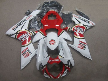Suzuki GSXR 600 K11 2011-2021 - Branco Lucky Strike Vermelho Motul