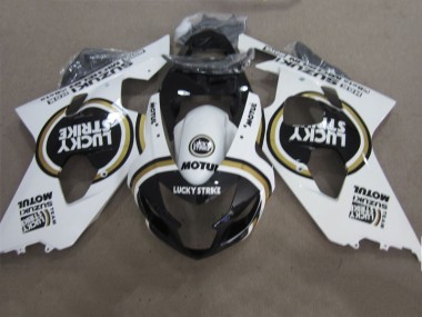 Suzuki GSXR 600 K4 2004-2005 - Preto Branco Lucky Strike Motul