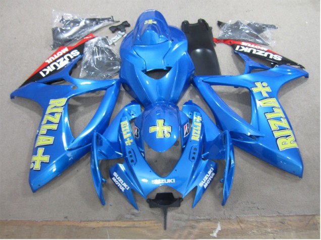 Suzuki GSXR 600 K6 2006-2007 - Azul Amarelo Rizla Suzuki GSXR 600 K6 2006-2007 - Azul Amarelo Rizla
