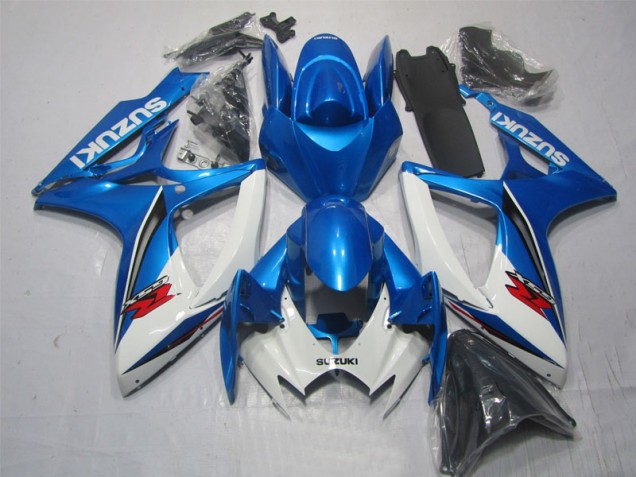 Suzuki GSXR 600 K6 2006-2007 - Azul Branco Suzuki GSXR 600 K6 2006-2007 - Azul Branco