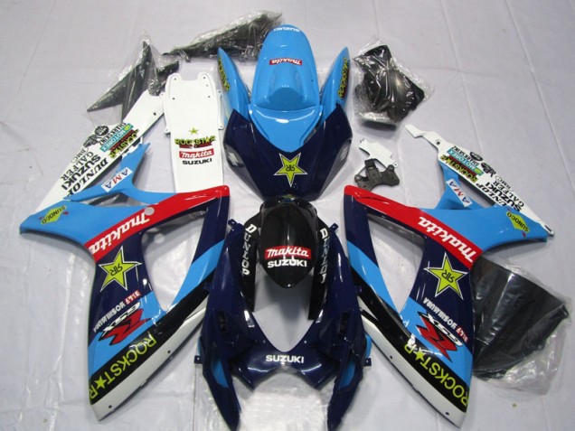 Suzuki GSXR 600 K6 2006-2007 - Azul Branco Rockstar Makita