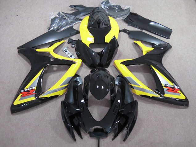 Suzuki GSXR 600 K6 2006-2007 - Preto Amarelo Suzuki GSXR 600 K6 2006-2007 - Preto Amarelo
