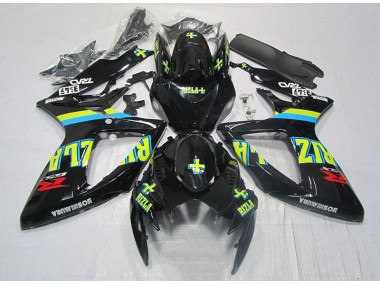 Suzuki GSXR 600 K6 2006-2007 - Preto Amarelo Rizla