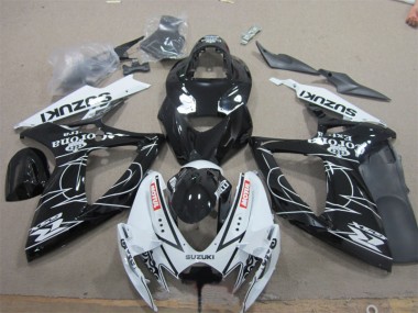 Suzuki GSXR 600 K6 2006-2007 - Preto Branco Corona Extra Motul