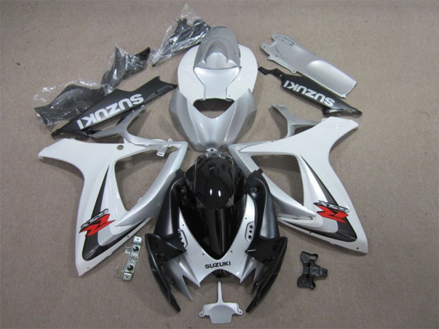 Suzuki GSXR 600 K6 2006-2007 - Preto Branco Suzuki GSXR 600 K6 2006-2007 - Preto Branco