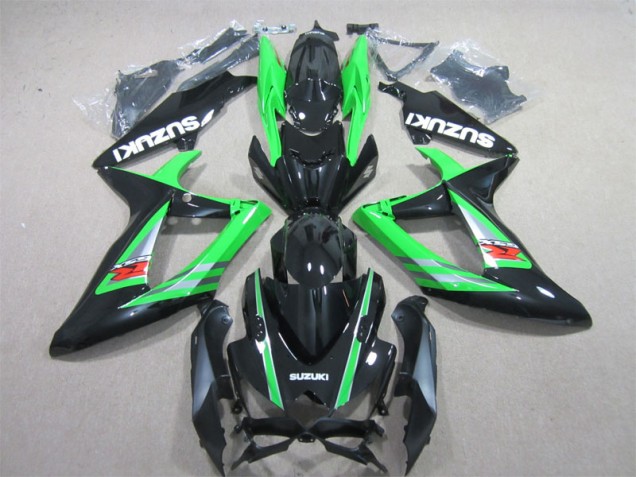 Suzuki GSXR 600 K6 2006-2007 - Preto Verde Suzuki GSXR 600 K6 2006-2007 - Preto Verde