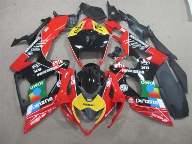 Suzuki GSXR 600 K6 2006-2007 - Preto Vermelho Amarelo Jomo