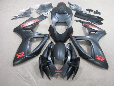 Suzuki GSXR 600 K6 2006-2007 - Preto Vermelho Decalque