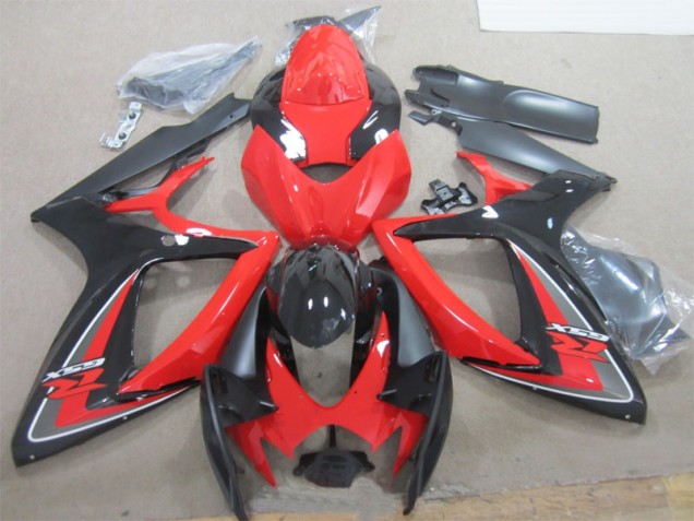 Suzuki GSXR 600 K6 2006-2007 - Preto Vermelho Suzuki GSXR 600 K6 2006-2007 - Preto Vermelho