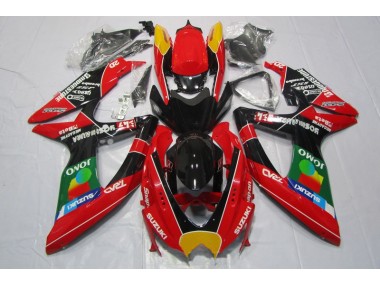 Suzuki GSXR 600 K8 2008-2010 - Vermelho Preto Jomo