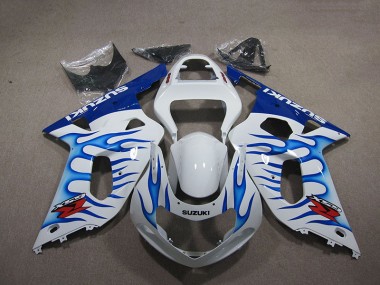Suzuki GSXR 750 K1 K2 K3 2001-2003 - Branco Azul Chama