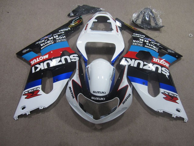 Suzuki GSXR 750 K1 K2 K3 2001-2003 - Branco Azul Vermelho Motul