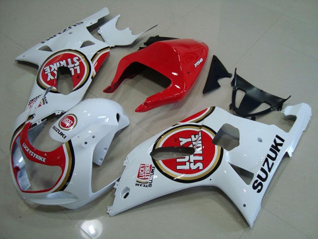 Suzuki GSXR 750 K1 K2 K3 2001-2003 - Vermelho Branco Lucky Strike Suzuki GSXR 750 K1 K2 K3 2001-2003 - Vermelho Branco Lucky Strike