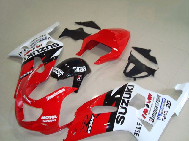 Suzuki GSXR 750 K1 K2 K3 2001-2003 - Vermelho Branco Motul Suzuki GSXR 750 K1 K2 K3 2001-2003 - Vermelho Branco Motul