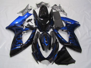 Suzuki GSXR 750 K6 2006-2007 - Preto Azul Chama